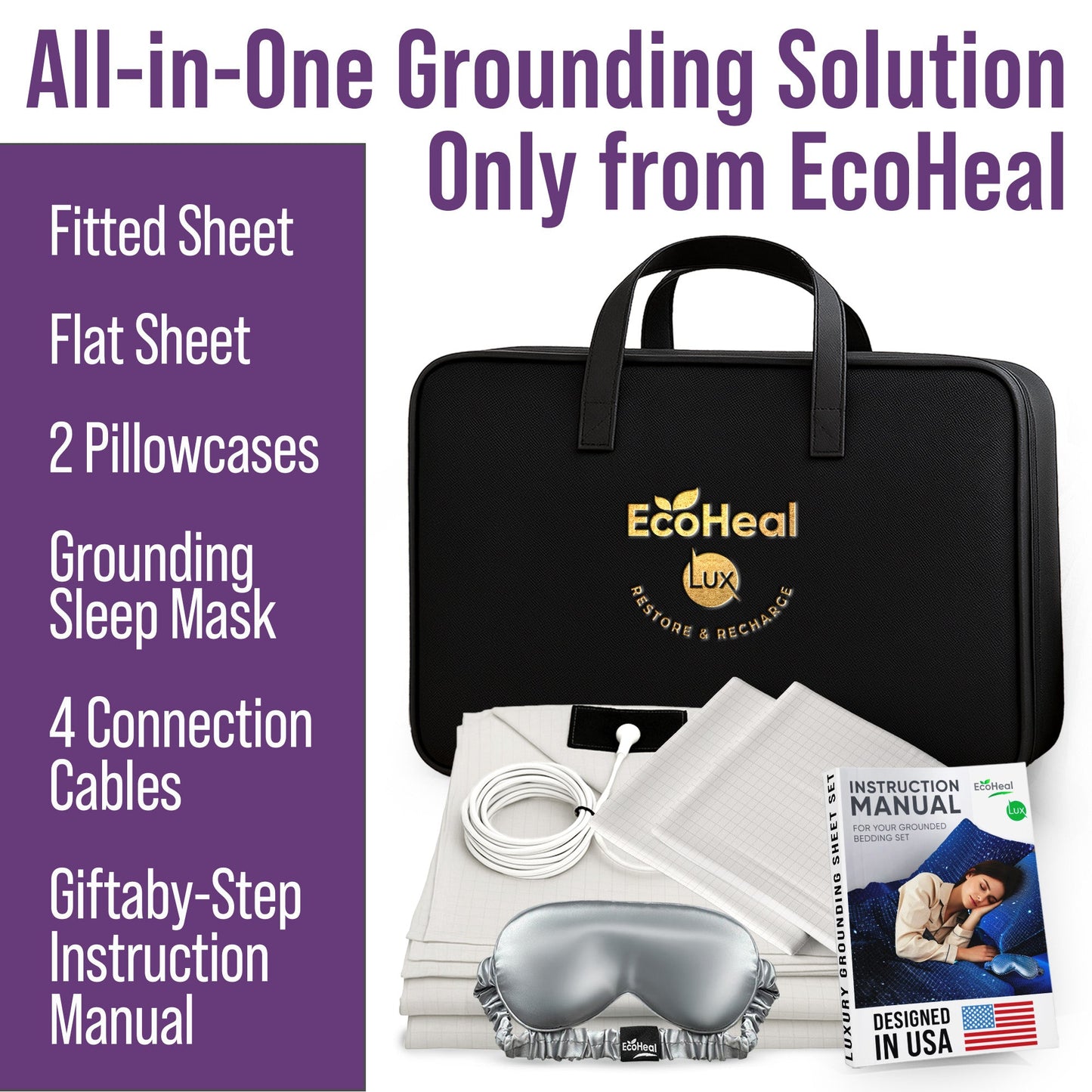 Grounding Sheet Set – Flat, Fitted, Pillowcases