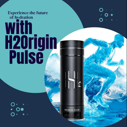 Hydrogen Water Bottle Generator Black
